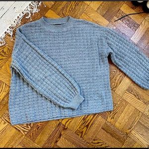 The Range oversized gray crewneck sweater
